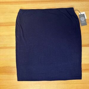 Vince Camuto Skirt - Navy Blue Knit Soft Stretch - Size Medium NEW with TAGS NWT